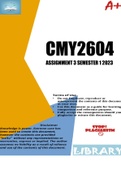 CMY2604 ASSIGNMENT 1 SEMESTER 1 2023 (620125)