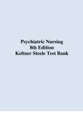 Psychiatric Nursing 8th Edition Keltner Steele Test Bank.