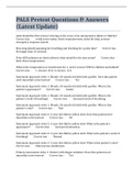 PALS Pretest Questions & Answers &lpar;Latest Update&rpar;