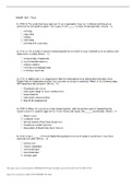 MGMT 303 Final Exam, Questions & Answers, complete solutions; Devry.