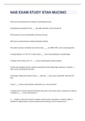 NAB EXAM STUDY STAN MUCINIC WITH VERIFIED SOLUTIONS