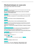 Samenvatting Mediastrategie en Executie &lpar;HvA&rpar;