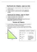 Triángulos, Pitágoras, perímetro y área
