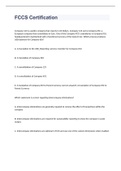 FCCS Certification  exam 2023 with 100&percnt; correct answers