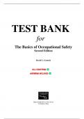 Basics of Occupational Safety&comma; The 2nd Edition by David Goetsch Test Bank&comma; Questions and Answers - All Chapters