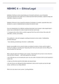 NBHWC 4 &mdash; Ethics&sol;Legal exam 2023 with 100&percnt; correct answers