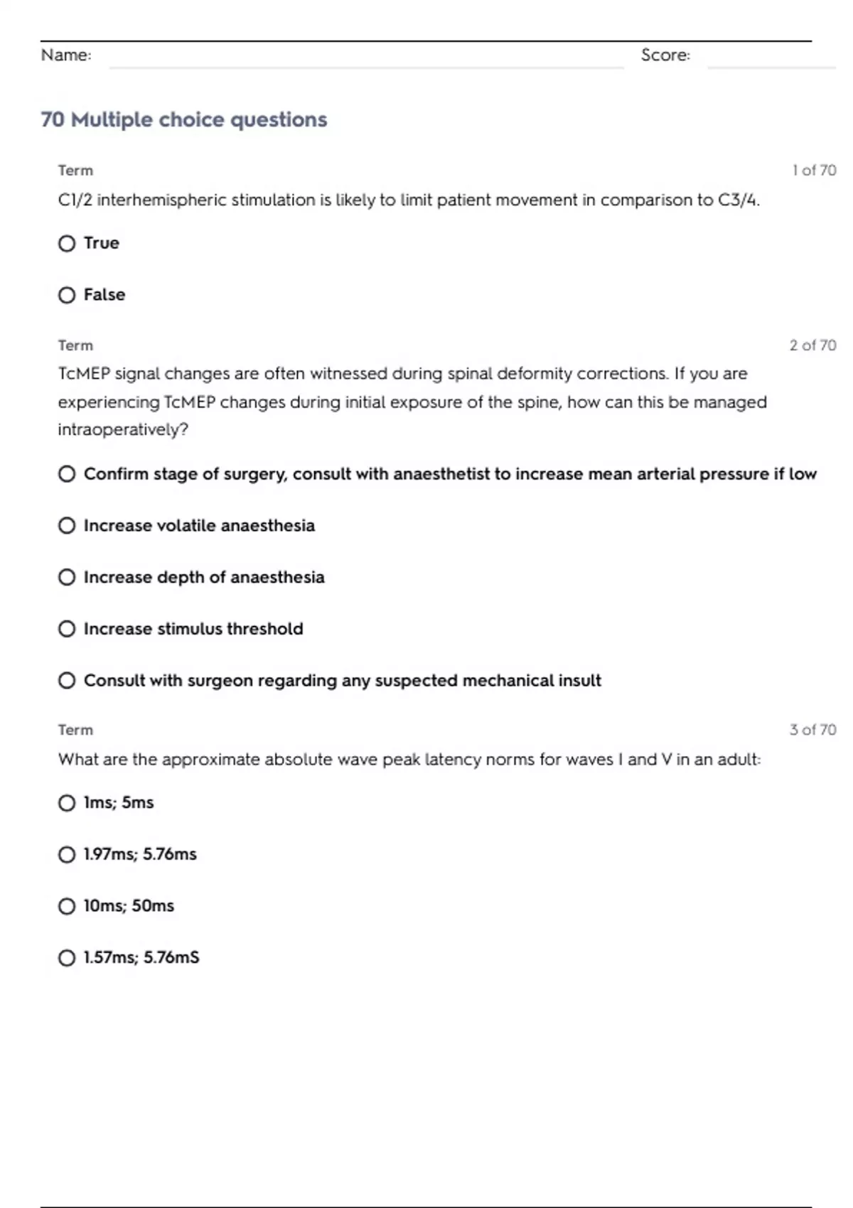 Ifom 1 Question Example IOM I - Final study (quizzes) 2024 Questions With Correct Answers ...