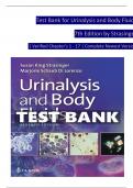 TEST BANK For Urinalysis and Body Fluids&comma; 7th Edition by Strasinger &vert; Verified Chapters 1 - 17 &vert; Complete Newest Version