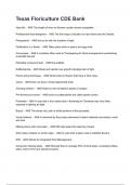 Texas Floriculture CDE Bank Exam Questions and Answers 2024&sol;2025&lpar; A&plus; GRADED 100&percnt; VERIFIED&rpar;&period;