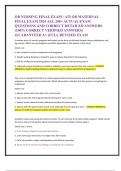 OB NURSING FINAL EXAM &sol; ATI OB MATERNAL  FINAL EXAM 2024 ALL 200&plus; ACTUAL EXAM  QUESTIONS AND CORRECT DETAILED ANSWERS  &lpar;100&percnt; CORRECT VERIFIED ANSWERS&rpar;  &vert;GUARANTEED A&plus; &lpar;FULL REVISED EXAM A woman who is 4 months pregnant asks what can be done to alleviate f