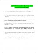 ELNEC  EXAMS BUNDLE&vert; Questions and 100&percnt; Verified Solutions&sol; Answers