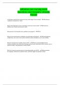 palliative care nursing exam Questions and Answers&vert; Already Passed