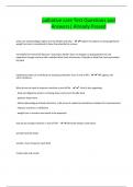 palliative care Test Questions and Answers&vert; Already Passed