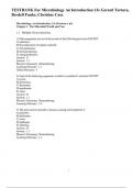 TESTBANK For Microbiology An Introduction 13e Gerard Tortora&comma; Berdell Funke&comma; Christine Case