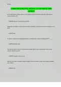 COMPUTER CONCEPTS&comma; MODULE 11 TEST RATED 100&percnt; CORRECT
