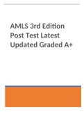 AMLS 3rd Edition Post Test Latest Updated Graded A+| 2023 UPDATE
