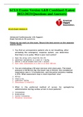 ACLS Exams Version A&B Combined &sol;Latest  2022&colon;2023&lpar;Questions and Answers&rpar;