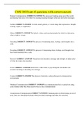 CMS 100 Exam &num;1questions with correct answers