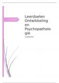 Samenvatting Abnormal Child and Adolescent Psychology -  Ontwikkeling en psychopathologie &lpar;P&lowbar;BPEROND&rpar; leerdoelen uitgewerkt