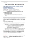 Samenvatting bestuursrecht &lpar;Geslaagd met 14&rpar;