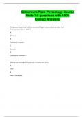 Edmentum&sol;Plato Physiology Course Units 1-5 questions with 100&percnt; Correct Answers&rpar;