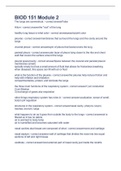 BIOD 151 Module with complete solution questions and answers