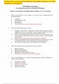 Test Bank For Accounting Essentials for Hospitality Managers&comma; 4e Chris Guilding&comma; Kate Mingjie Ji