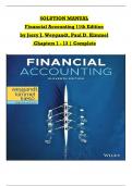 Solution Manual For Financial Accounting&comma; 11th Edition by Jerry J&period; Weygandt&comma; Paul D&period; Kimmel&comma; Verified Chapters 1 - 13&comma; Complete