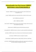 Massachusetts Core Pest License CORRECT QUESTIONS & SOLUTIONS&lpar;GRADED A&rpar;