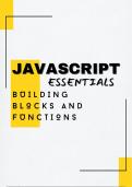 JavaScript Essentials &comma;Building Blocks and Functions