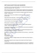 MIP EXAM QUESTIONS AND ANSWERS