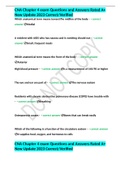 CNA Chapter 4 exam Questions and Answers Rated A&plus; New Update 2023 Correct&sol;Verified 