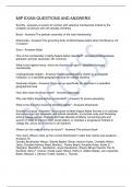 MIP EXAM QUESTIONS AND ANSWERS