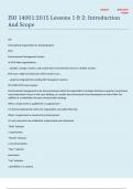 ISO 14001 2015 Lessons 1 & 2 Introduction And Scope Correct answers
