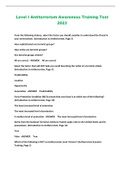 Level I Antiterrorism Awareness Training Test 2023