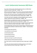 Level I Antiterrorism Awareness 2023 Exam 