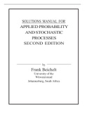 Applied Probability and Stochastic Processes, 2e Frank Beichelt (Solution Manual)