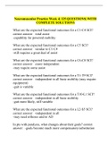 Neuromuscular Practice Week 4&vert; 125 QUESTIONS&vert; WITH COMPLETE SOLUTIONS