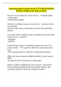 Neuromuscular Practice Week 5&vert; 175 QUESTIONS&vert; WITH COMPLETE SOLUTIONS