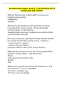 Neuromuscular Practice Week 6&vert; 77 QUESTIONS&vert; WITH COMPLETE SOLUTIONS