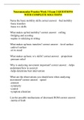 Neuromuscular Practice Week 3 Exam 2 QUESTIONS WITH COMPLETE SOLUTIONS