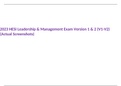 2023 HESI Leadership & Management Exam Version 1 & 2 (V1-V2) (Actual Screenshots)