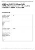RePL Exam CASA&sol;RePL Exam CASA 2024Questions and Answers with complete solution&sol;GET IT 100&percnt; ACCURATE&excl;&excl;