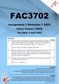 FAC3702 Assignment 1 Semester 1 2023 (195028 )