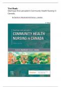 Test Bank&colon; Stanhope And Lancaster's Community Health Nursing In Canada&comma; By Sandra A&period; Macdonald And Sonya L&period; Jakubec&comma;   4th Edition &vert;&vert;NEW CHARPTERS