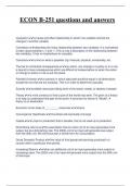 ECON B-251 questions and answers