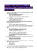 NURSING FUNDAMENTAL EXIT EXAM QUESTIONS WITH ANSWERS LATEST 2023 100&percnt; SUCCESS 