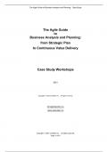 Instructor Manual &lpar;Case Study Workshops with Solutions&rpar; for Agile Guide to Business Analysis and Planning&comma; The from Strategic Plan to Continuous Value Delivery 1st Edition By Howard Podeswa