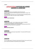 LDR-301S NCOA QUESTIONS AND VERIFIED  ANSWERS &vert; A&plus; GRADE 2025