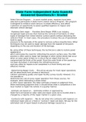 State Farm Independent Auto Exam&sol;61 Answered Questions&sol;A&plus; Graded